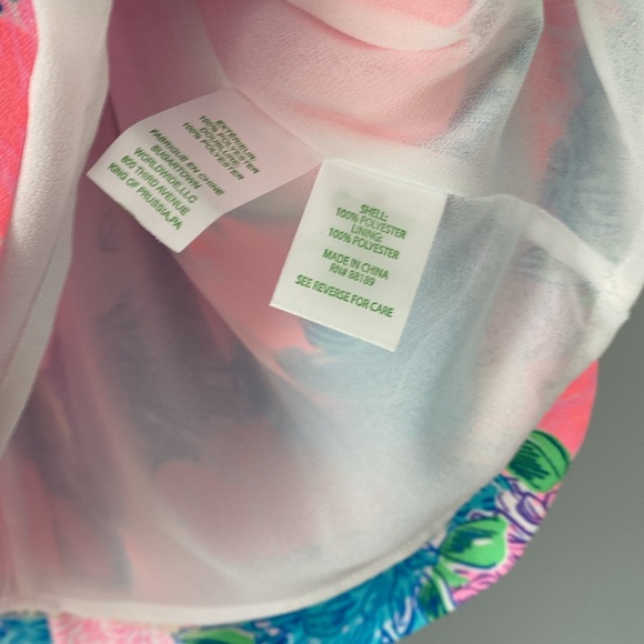 Lilly Pulitzer tabby shift dress floral print scalloped size small - Picture 3 of 5